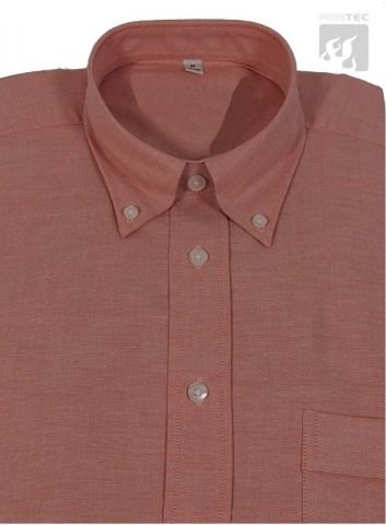 Hemd Oxford, dunkel lachs meliert 1/1 Arm