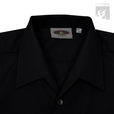 Diensthemd Variokragen 1/2 Arm m. Stick Signet