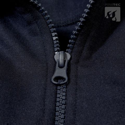 Sweatjacke GFD Farbkombi. bordeaux/weiß