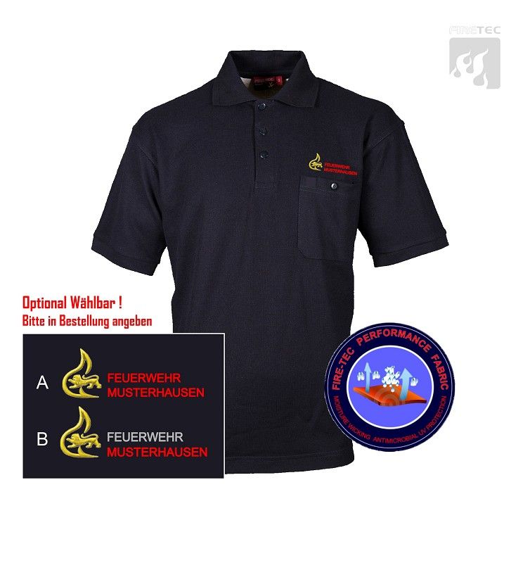 Polo-Shirt Fire-Tec 1/2 Arm