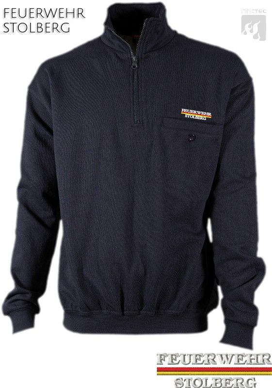 Zippshirt mit Leistentasche