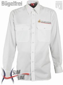 Diensthemd "SLIM", "BAWÜ", Fb. Weiß, 1/1-Arm