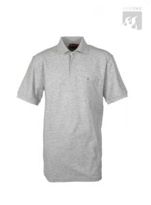 Polo-Shirt hellgrau meliert 1/2 Arm