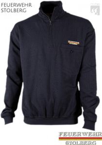 Zippshirt mit Leistentasche